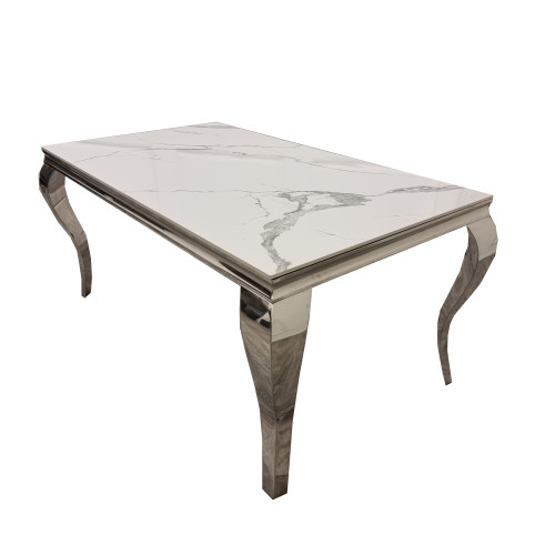 Riva Chrome Dining Table – Parisian Chic Meets Modern Glamour